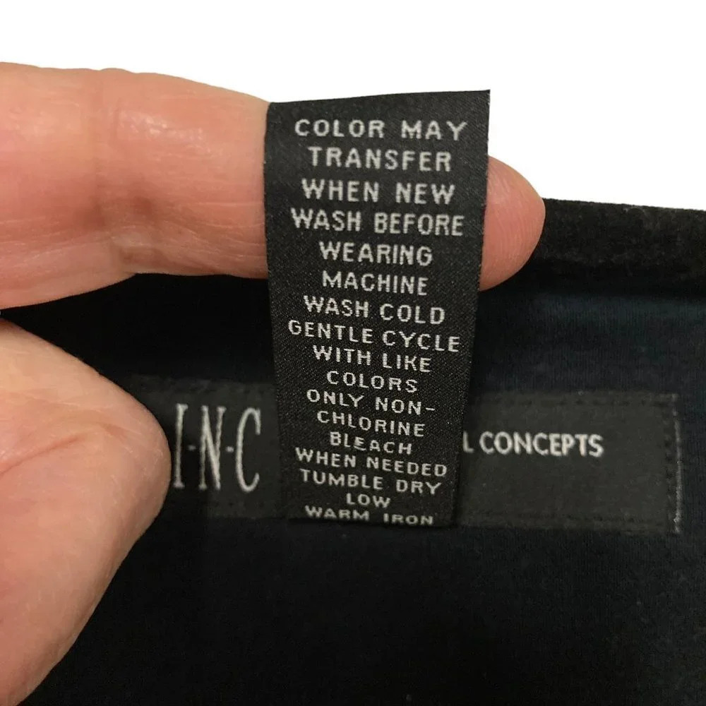 INC International Concepts Jacket Blazer, 3X, Black Boxy Cropped, New w Tags - Picture 8 of 10